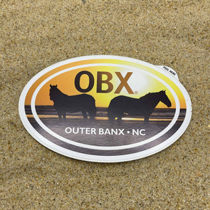 OBX WILD HORSES STICKER