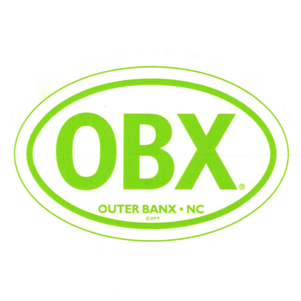 THE ICONIC OBX STICKER LIME GREEN