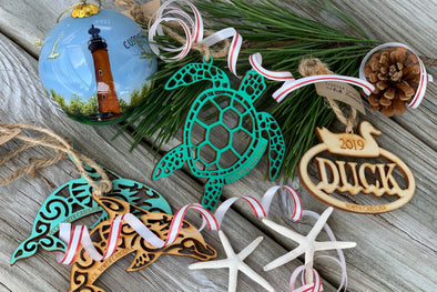 A Tree Trimmed with Treasures | Outer Banks Ornaments