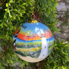 OUTER BANKS 5 LIGHTHOUSES PAINTED GLASS ORNAMENT