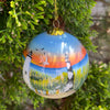 OUTER BANKS 5 LIGHTHOUSES PAINTED GLASS ORNAMENT