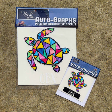 MOSAIC SEA TURTLE DECAL by AUTO-GRAPHS