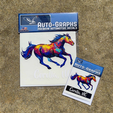 COROLLA WILD HORSES DECAL by AUTO-GRAPHS