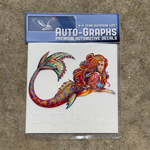 OUTER BANKS MERMAID DECAL by AUTO-GRAPHS