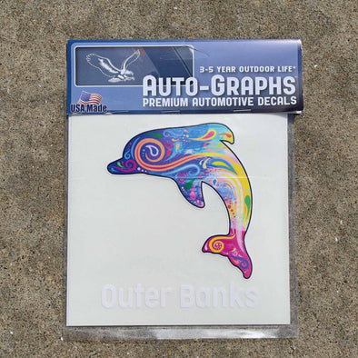 DOLPHIN SWIRLS DECAL by AUTO-GRAPHS