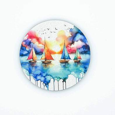 4 Sailboats | Coaster