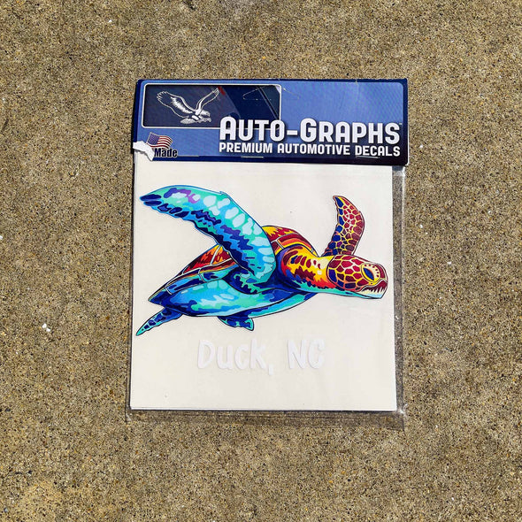 DUCK SEA TURTLE DECAL by AUTO-GRAPHS