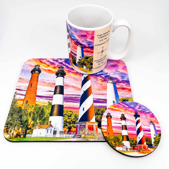 Coastal Critters OBX Lighthouses | Coaster