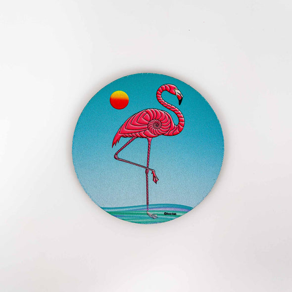 Coastal Critters Nautilus Flamingo | Coaster