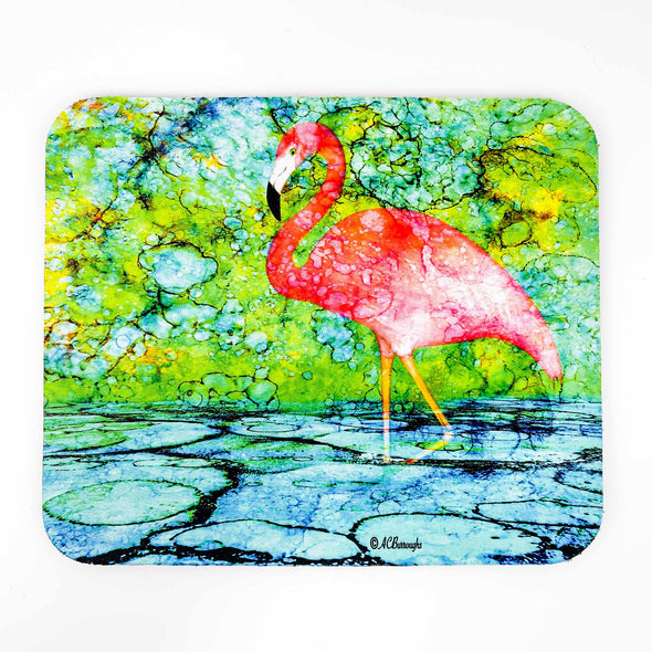 Coastal Critters Misty Flamingo | Mouse Pad