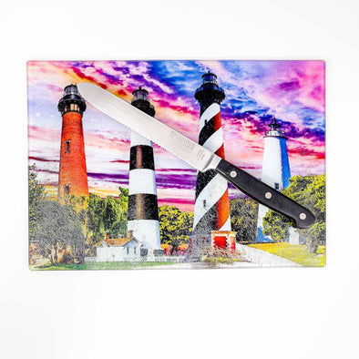 Coastal Critters OBX Lighthouses | Cutting Board