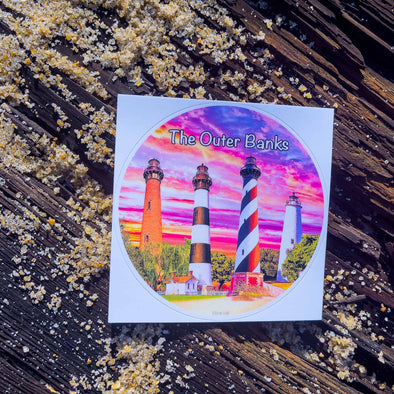 Coastal Critters OBX Lighthouses | Sticker