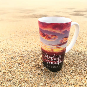 STOP & SMELL THE SUNRISE LATTE CUP