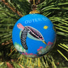 OUTER BANKS SEA LIFE PAINTED GLASS ORNAMENT