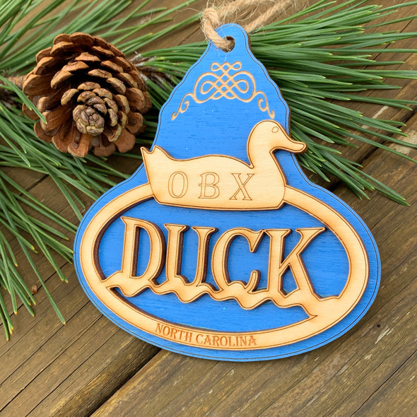 OUTER BANKS WOODEN ORNAMENT | DUCK NC