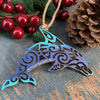 DOLPHIN WOODEN CHRISTMAS ORNAMENT