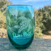 OUTER BANKS SEA TURTLE STEMLESS WINE GLASS