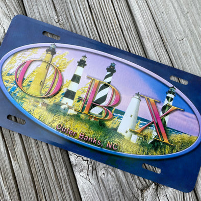 OBX LIGHTHOUSES LICENSE PLATE