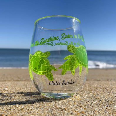 LIVE IN THE SUNSHINE STEMLESS WINE GLASS