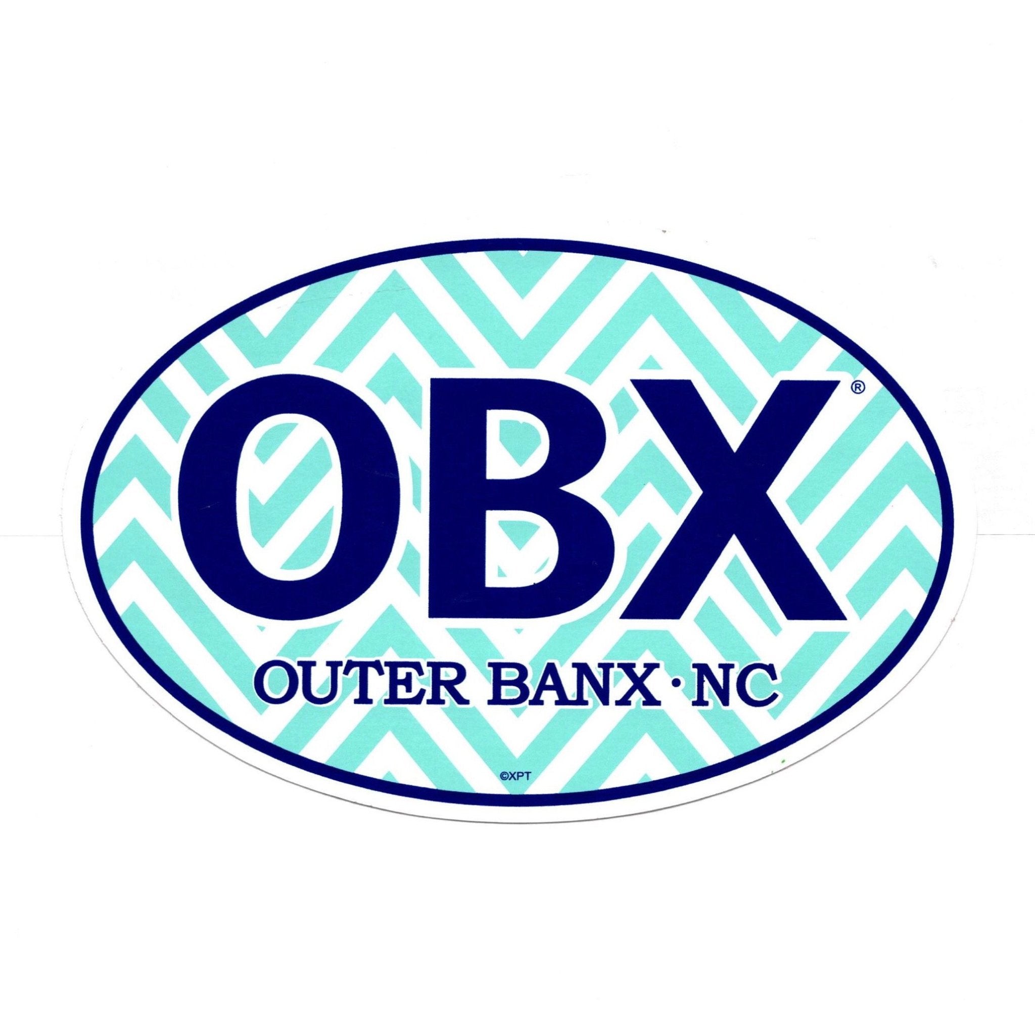 OBX CHEVRON STICKER | Outer Banks Gifts from Beach Treasures in Duck ...
