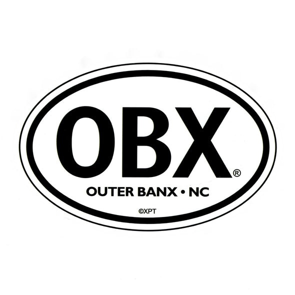 THE ICONIC OBX STICKER WHITE